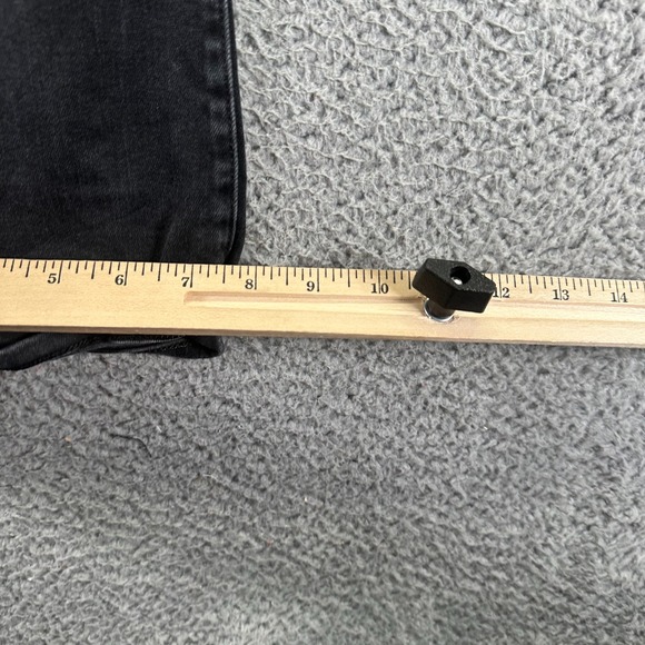 American Eagle Outfitters Real Good Jeans Womens M Black Denim Jegging Bootcut - Picture 10 of 11